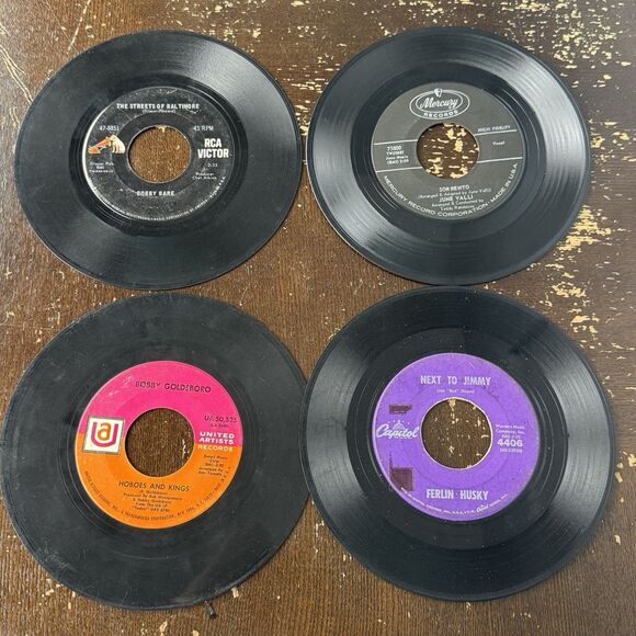 Vintage Country Music 7” 45s VG Vinyl Honky Tonk Cowboy Records Beer Heartbreak - Picture 4 of 11